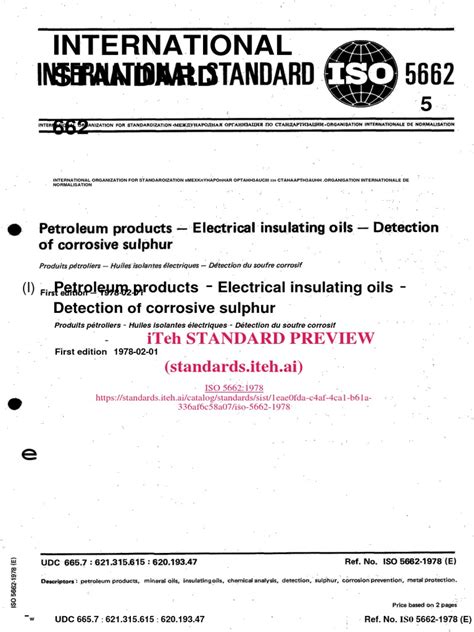 INTERNATIONAL STANDARD iTeh STANDARD PREV.